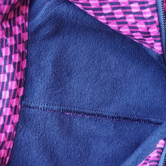 Lululemon Black and Pink Geometric Checkered Brushed Fleece lining Jacket 6 - Picture 5 of 8